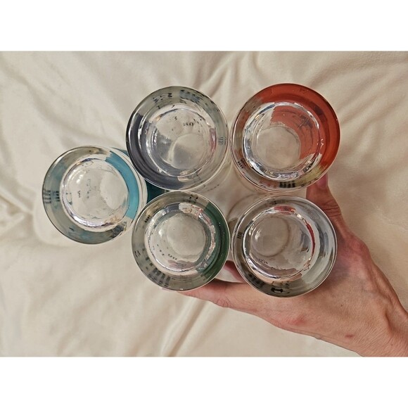 Vintage Libby Pharmacy Apothecary Highball Glasses Set 5 RX Medicine - Picture 6 of 6